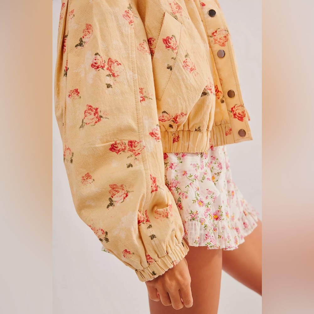Free People Floral Print Jacket